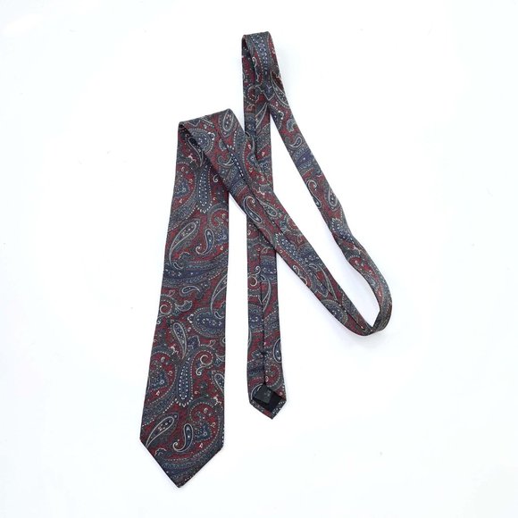 ⚡️SOLD⚡️ vintage ysl silk paisley men's tie - Picture 4 of 5